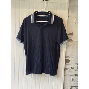 Perry Ellis navy collared shirt size large